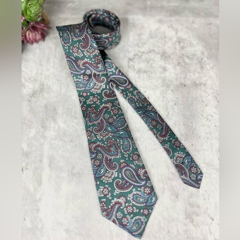 Christian Dior Paisley Print Tie